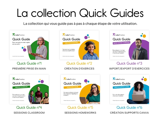 Quick Guides Collection FR Quick Guide cover image: LaboPractice resource. For a quick introduction to our tools
